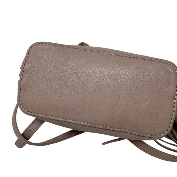 HOBO Nash Crossbody Purse Small Bag Pink Leather Zip Around Tassel Womens - Picture 11 of 16